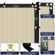 thumbnail image 4 of Pantalla de privacidad para valla Windscreen4less 1,8 m x 6 m beige con ojales, 4 of 8