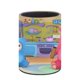 thumbnail image 3 of Billy Bam Bam-theme Cylinder Pen Holder Pencil Organizer with Flannel Lining PVC Leather Material Cardboard Base for study work 10*8CM, 3 of 6