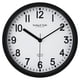 thumbnail image 1 of Reloj Pared 22 cm Negro Circular Plastico, 1 of 5
