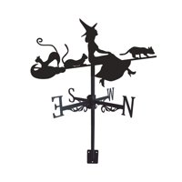 Magideal - Adorno De Veleta Clásica, Escena De Granja, Indicador De Dirección Del Viento, Veleta, Escena Al Aire Libre, Granero, Garaje, Césped, Granja, Jardín , Y Gato Bruja Y Gato