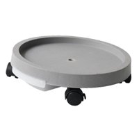 Magideal - Bandeja De Macetas Movibles Con Ruedas Universales Maceta Caddy Bandeja De Jardinera De Almacenamiento De Cojinete Alto Redondo Para Tienda Hotel