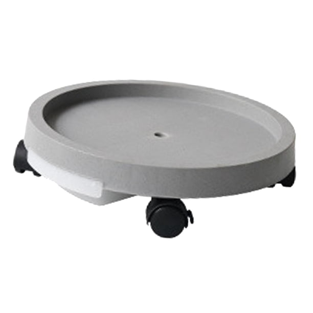 Bandeja de macetas movibles con ruedas universales Maceta Caddy Bandeja de jardinera de almacenamiento de cojinete alto redondo para tienda Hotel