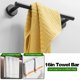 thumbnail image 2 of Juego de accesorios de baño RUBY.Q con 16 toalleros negros, 10 unidades, 2 of 7