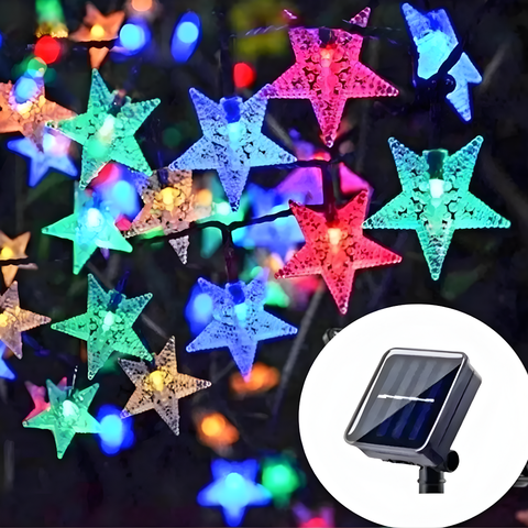 Genérica - Luz Luces Navidad Carga Solar 5M Estrellas Multicolor