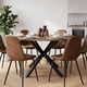 thumbnail image 2 of Comedor Mesa Redonda Equiz 120cm Madera | Base X Negro + 6 Sillas Isidora, 2 of 6