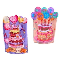 Magideal - 2 Piezas De Fundas Para Sillas De Cumpleaños, Decoración De Feliz Cumpleaños, Fundas Románticas Para Sillas De Comedor Y Sala De Estar, Fundas Para As