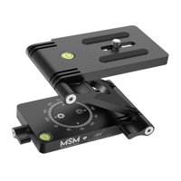 Bothyi - Placa De Liberación Rápida Negra Portátil Plegable Con Soporte De Carga De 4Kg Con Cabezal Inclinable En Forma De Z