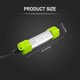 thumbnail image 2 of 45W DC 12V IP68 Impermeable Aluminio Brillante LED Cebo Muelle Sumergible Luz de Pesca Submarina Atrayentes para Snook Crappie por la Noche（25 ft Cable, Clips+enchufe Cargador de Auto, Verde）, 2 of 6