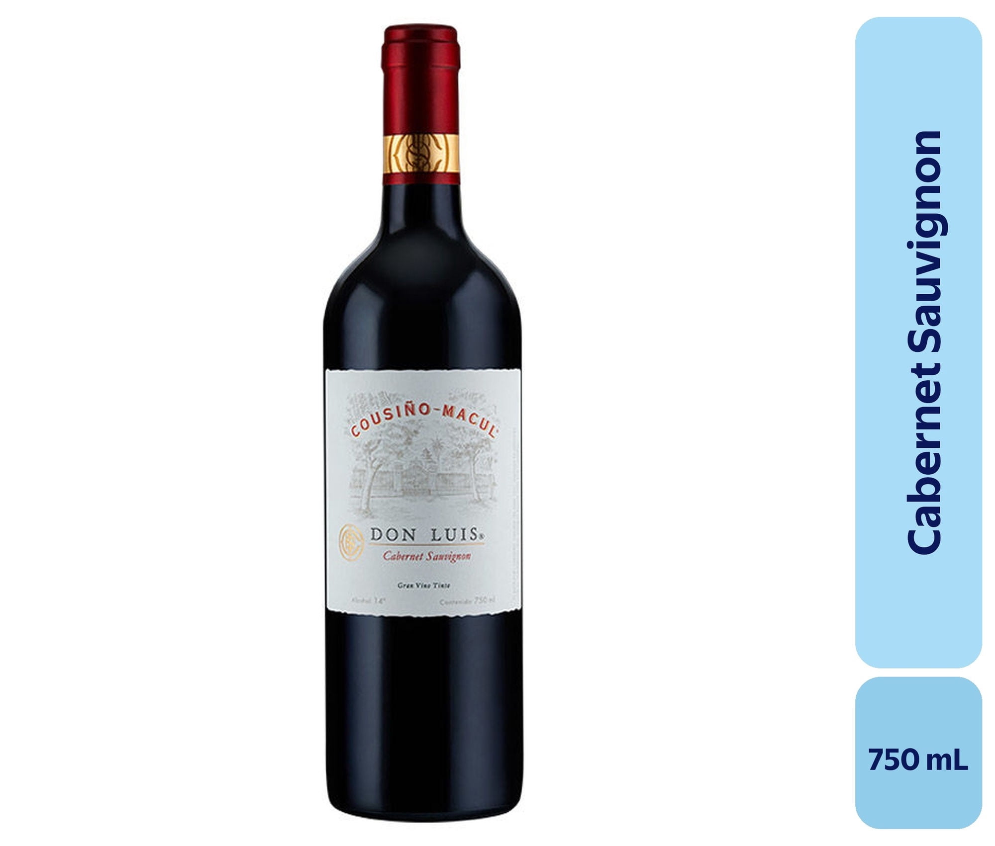 Vino Cabernet Sauvignon Botella 750 mL Cousino Macul