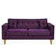 thumbnail image 1 of Sofa New Retro 3c Felpa 01 Morado, 1 of 6
