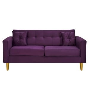 Bodevir - Sofa New Retro 3C Felpa 01 Morado