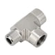 thumbnail image 1 of Tee recta para tubería Yoebor de acero inoxidable 316, 1/8" NPT, 1 of 5