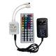 thumbnail image 1 of Controlador remoto con luz LED, receptor de infrarrojos, juego de conectores de fuente de alimentación DC 12 V 2 A para tiras de luces 5050 2835 3528, 1 of 6