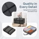 thumbnail image 3 of REGALWOVEN 1 Paquete de Almacenamiento de Ropa, Bolsas de Almacenamiento Plegables con Asas, Bolsas de Mudanza para Organizar el Dormitorio, Organizadores de Armario Negro 29.5*14*13in, 3 of 7