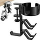 thumbnail image 1 of 4 en 1 organizador de escritorio para juegos con soporte para tazas, colgador para auriculares y soporte para mandos abrazadera ajustable y giratoria para tazas de café-Negro, 1 of 7