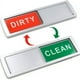 thumbnail image 3 of 1pc Dishwasher Magnet Clean Dirty Sign Shutter Only Changes When You Push It Non-Scratching Strong Magnet Or 3M Adhesive Options Indicator Tells Whether Dishes Are Clean Or Dirty, 3 of 5