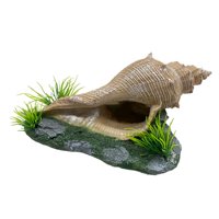 Ioensy - Decoración De Coral, Accesorios Para Acuario, Manualidades, Decoración De Tanque, Refugio, Adorno De Acuario, Concha Rectangular