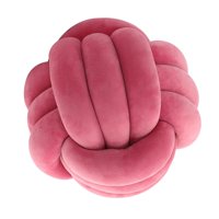Magideal - Nudo Almohada Bola Gruesa Cómoda Almohadas Anudadas Para Sala De Estar Hogar Sofá Rosa Claro Rojo Rojo Rosa Claro