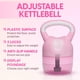 thumbnail image 3 of Set de gimnasio en casa Kettlebell Yes4All, ajustable, rosa, de 2,3 kg a 5,4 kg, 3 of 7