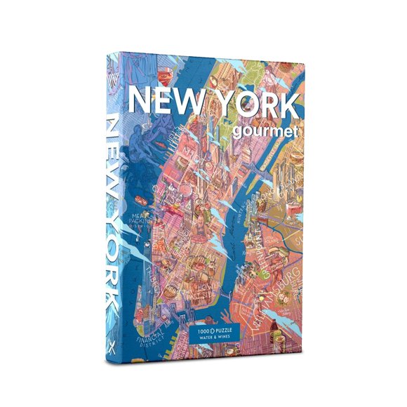 Rompecabezas WATER & WINES New York Gourmet de 1000 piezas