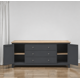 thumbnail image 2 of Aparador Buffet "Gael" Mueble de Comedor Artesanal de Madera - Gris Grafito - 150x40x80 cm, 2 of 3