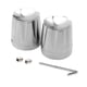 thumbnail image 2 of Cubierta De La Tapa De La Tuerca Del Eje De La Rueda Delantera 2pcs Para Harley Softail XL883 XL1200 Silver, 2 of 5