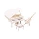 thumbnail image 1 of Piano Y Guitarra Para Casa De Mu?ecas A Escala 1/12 Con Taburete, Accesorio Para El Dormitorio De La Casa De Juegos, Color Blanco, 1 of 5