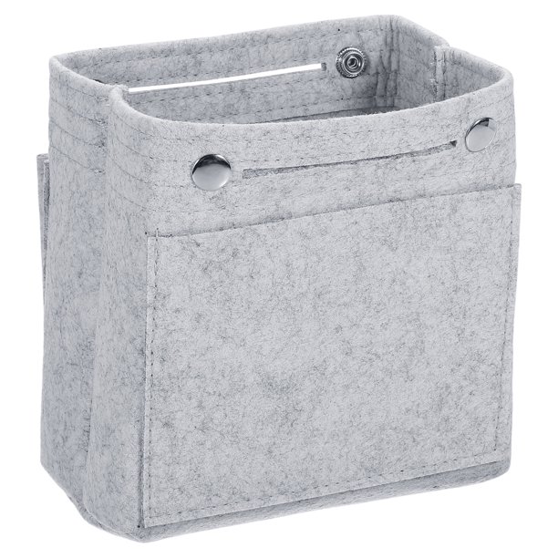 Organizador de Bolsos Uxcell Inserto Portátil de Fieltro con Múltiples Compartimentos Forro de Bolso 7"x4"x6.3" Gris