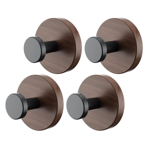 Bothyi - 4 Ganchos De Succión Para Toallas, Bufandas, Bolsos, Perchero Extraíble Hecho A Mano.