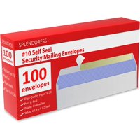 Sobres De Correo Splendoress #10 Blancos Sin Ventanas, Paquete De 100