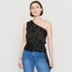 thumbnail image 2 of Polera Mujer One Shoulder Negro Corona, 2 of 5