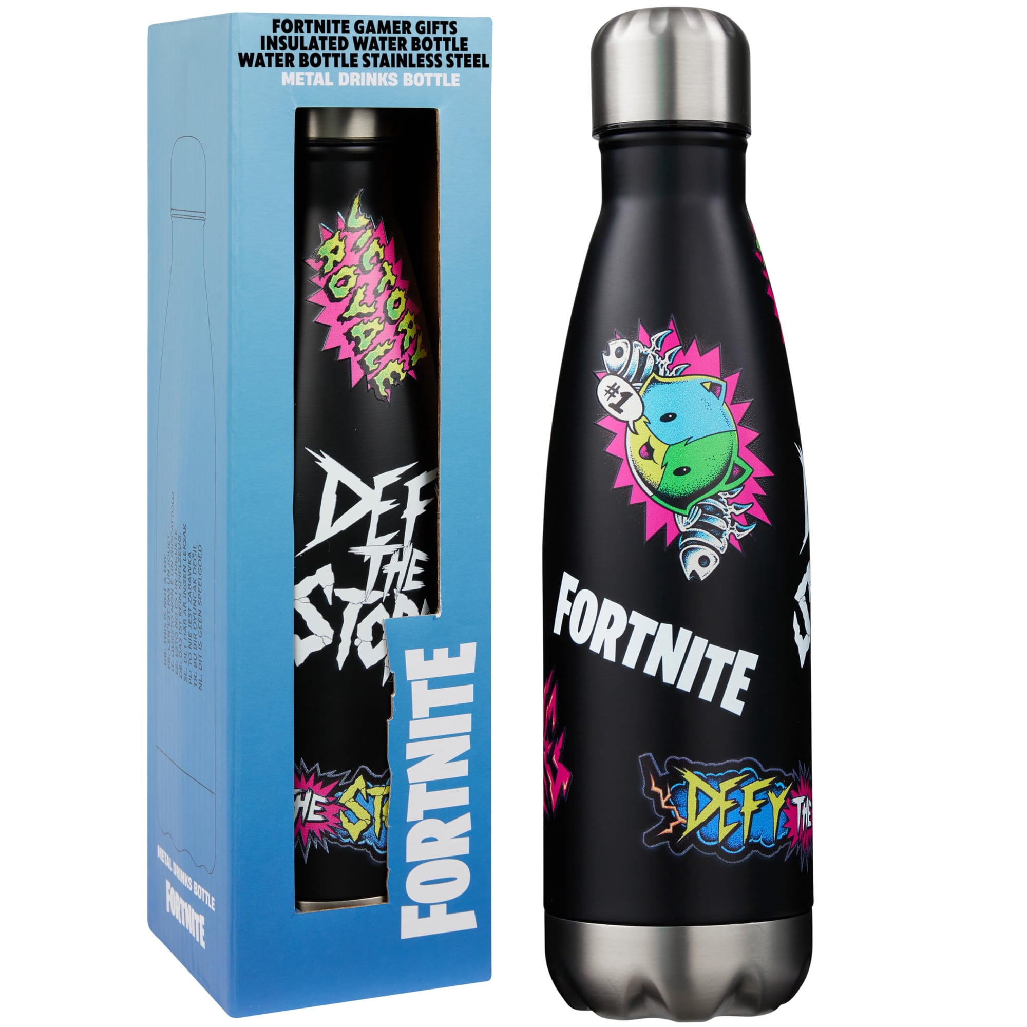 Botella De Agua Fortnite De 500 Ml De Acero Inoxidable Con Aislamiento