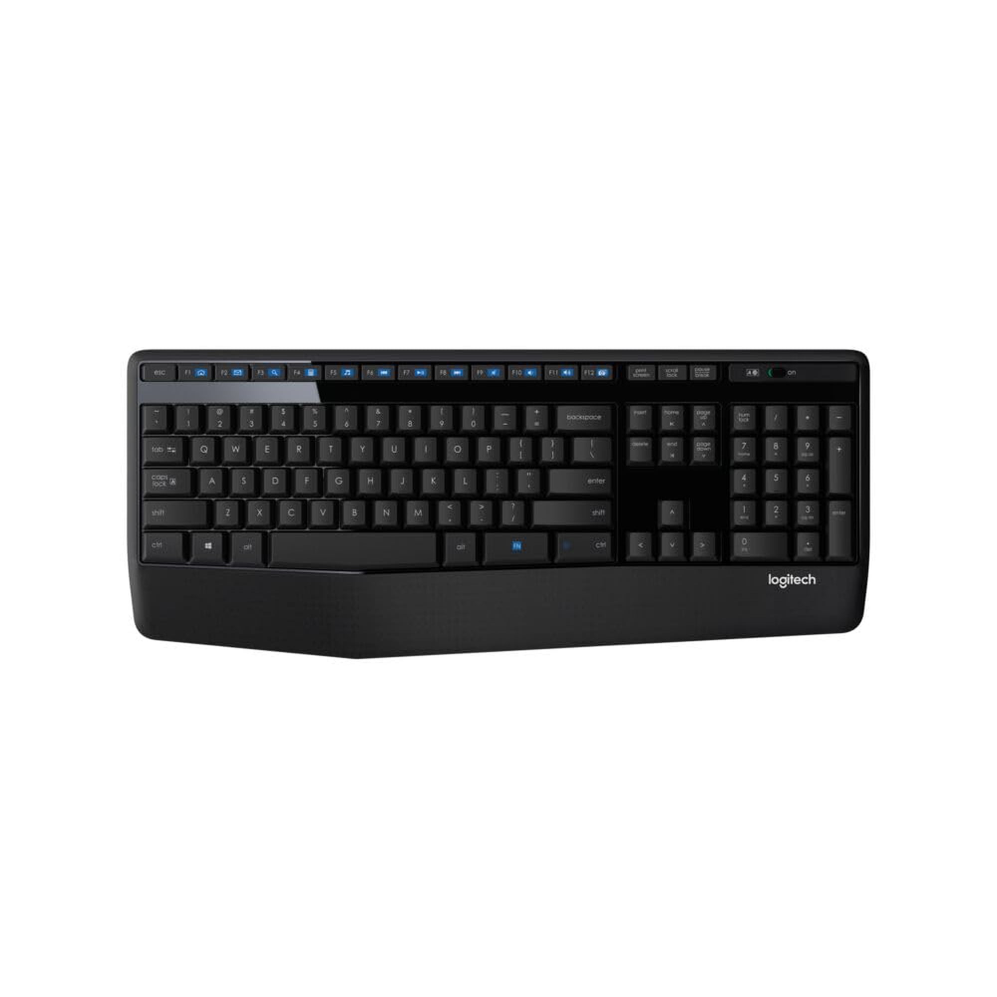 Teclado Inalámbrico Logitech K345 De Tamaño Completo Con Reposamanos
