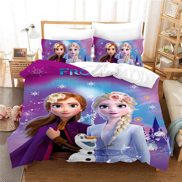 Little Mermaid Ariel Bedding Set,Single Twin Full Queen King Size,Rapunzel Snow White Bed Set,Adult Kid Bedroom Bedding Sets Bed Sheets