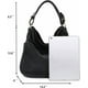 thumbnail image 3 of Bolso de mano Montana West Hobo de piel vegana ajustable negro, 3 of 3