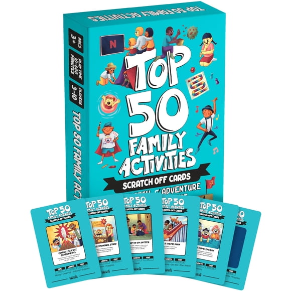 Paletas e impresiones para decoración de actividades familiares con 50 colores rascadores