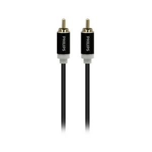 Philips - Cable Auxiliar De Audio Rca Jack 3.5 Trenzado 2 Mts