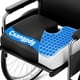thumbnail image 1 of Cojín de asiento para silla de ruedas Csangpdg, gel viscoelástico refrescante, 1 of 8
