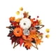 thumbnail image 2 of Corona De Halloween Con Hojas De Arce Y Calabaza Artificiales Para Pared De Porche, 25 Cm, Estilo F, 2 of 5