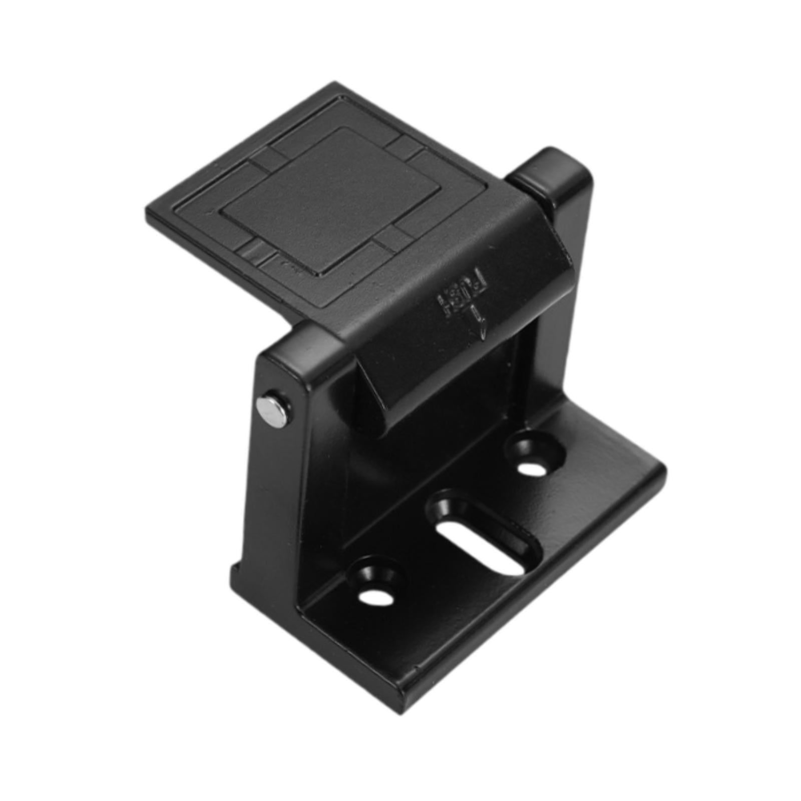 Magideal - Pestillo De Seguridad De Puertas, Pestillo De Candado, Pestillo De Puerta Fácil De Usar, Refuerzo Para Jaula De Mascotas, Puerta Corredera, Granero, Negro