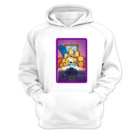 Genérico - Polerón Canguro Familia Amarilla Blanco Talla Xs Unisex