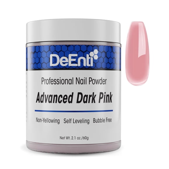 Polvo de uñas acrílico DeEnti Dark Pink 60 ml para manicura