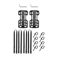 Magideal - Jaula De Carga Para Bicicleta, Portabicicletas Delantero, Jaula Universal Para Horquilla Delantera De Bicicleta, Portabotellas Para Bicicleta De Monta 2 Juegos