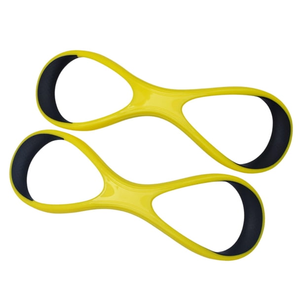 Guante De Natación Palmeado Auxiliar Profesional De 8 Palabras Para Enseñanza De Aletas De Fulcro En El Antebrazo, Color Amarillo, Talla L