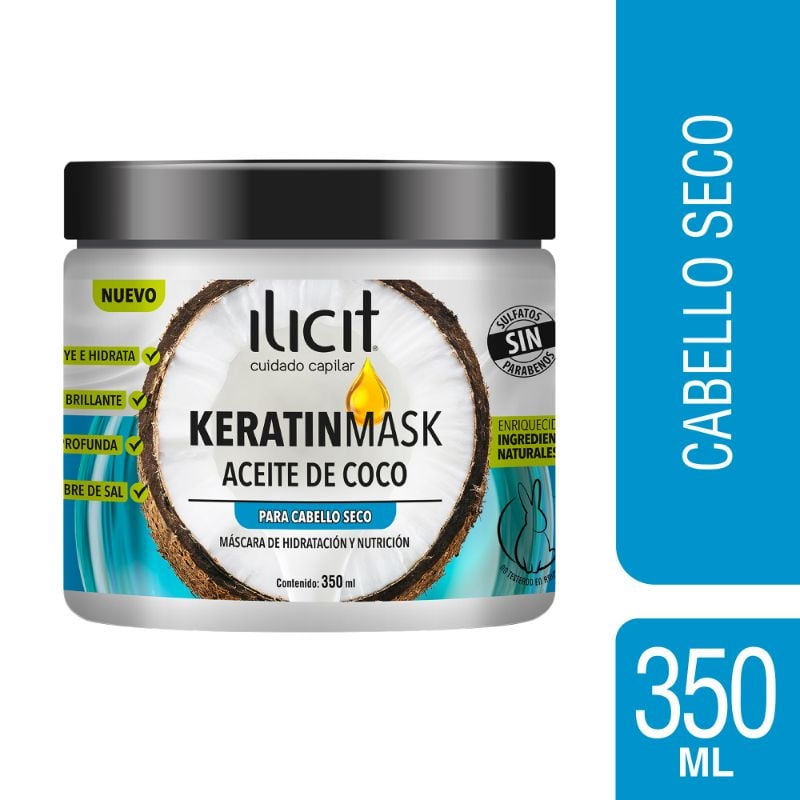 Ilicit - Máscara De Hidratación Y Nutrición Aceite De Coco