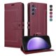 thumbnail image 1 of Premium Wallet Case for Samsung Galaxy S25 FE with Card Slots & Kickstand, Flip Cover Red, 1 of 6