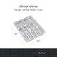 thumbnail image 5 of Bandeja para cubiertos madesmart Classic, grande, blanca, 6 compartimentos, 5 of 5