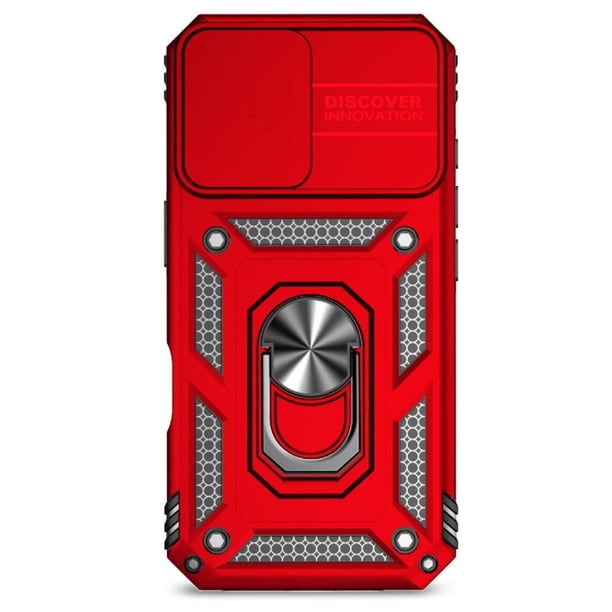 Estuche GANGXUN para iPhone 16 Plus, soporte giratorio 360°, estilo mecánico y magnético