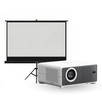 Proyector Portátil Hexa 8000Lm + Telón 60"" Negro Levo