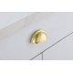 thumbnail image 3 of Tirador tipo copa elegante Atticus de 8,5 cm, oro cepillado, 3 of 6